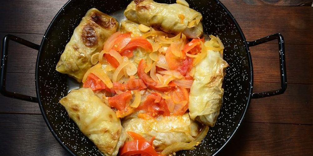 Рецепт замороженных голубцов на сковороде