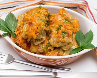 Замороженные голубцы в духовке