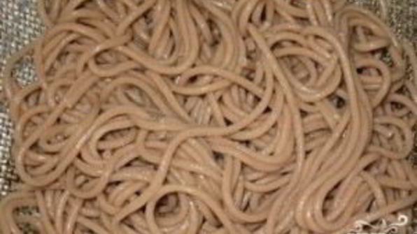 гречневая лапша со свининой