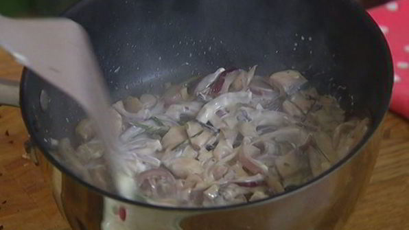 грибы под хрустящим фило