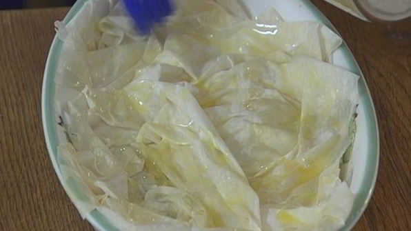 грибы под хрустящим фило