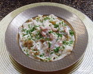 Грибы под соусом Бешамель