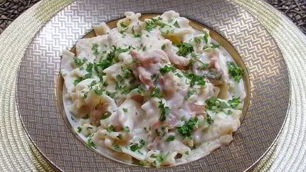 Грибы под соусом Бешамель