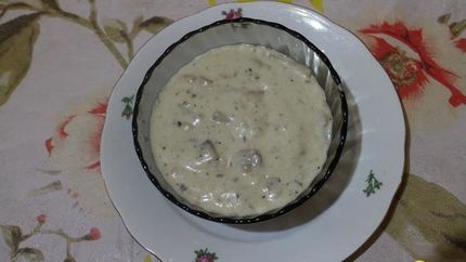 Грибы в сметанном соусе