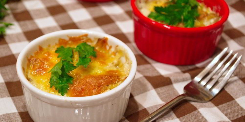 Рецепт грибов, запеченных с сыром