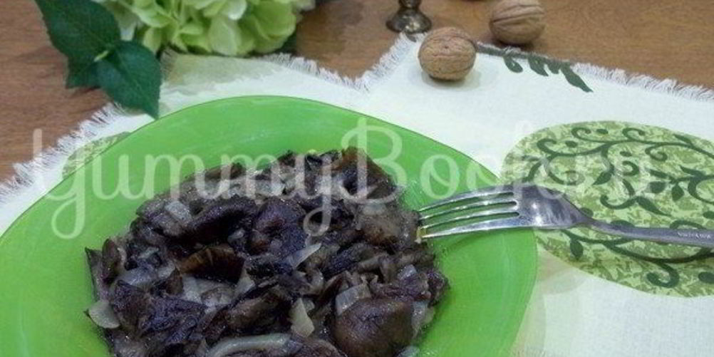 Рецепт грибов, жареных с луком