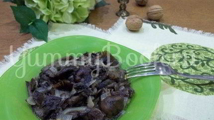 Грибы, жареные с луком