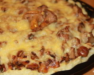 Лисички, запеченные в духовке