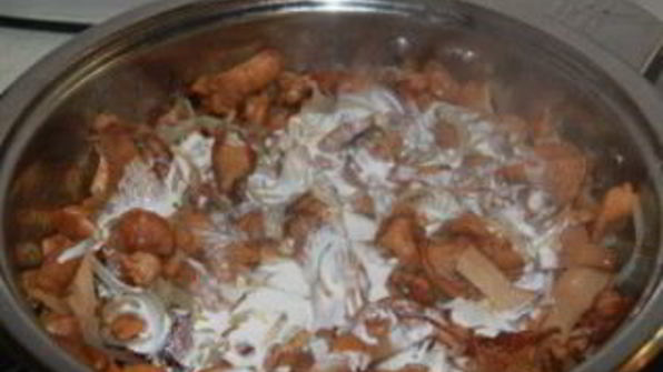 лисички, запеченные в духовке