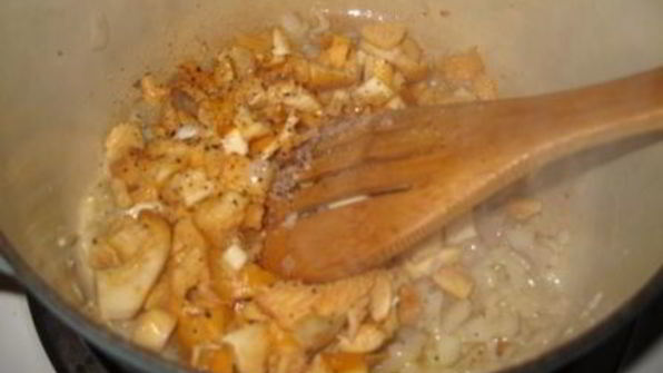 лисички жареные