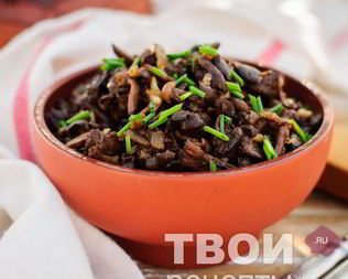 Опята жареные