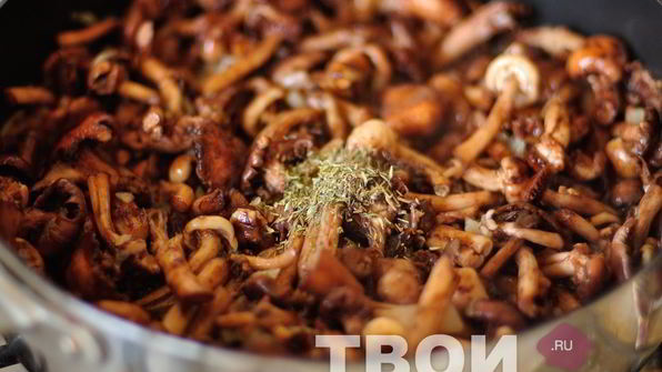 опята жареные