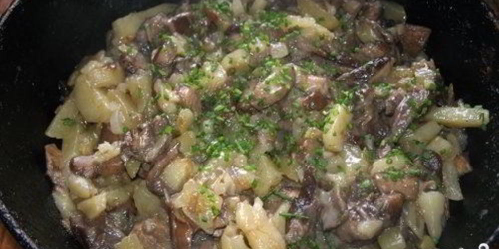 Рецепт подберезовиков, жареных с картофелем