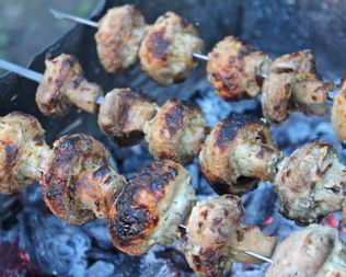 Шампиньоны на костре