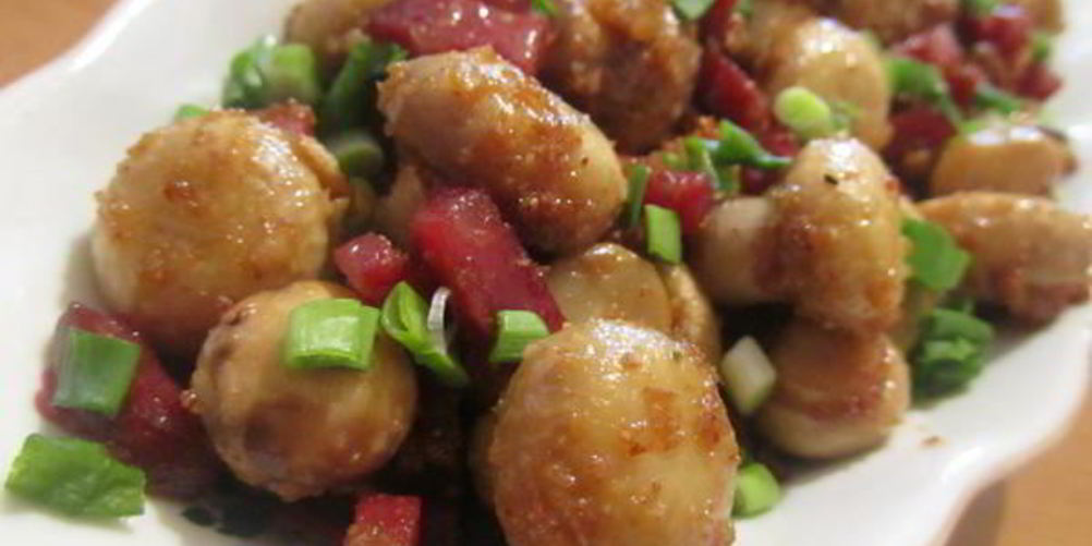 Рецепт шампиньонов с чесноком