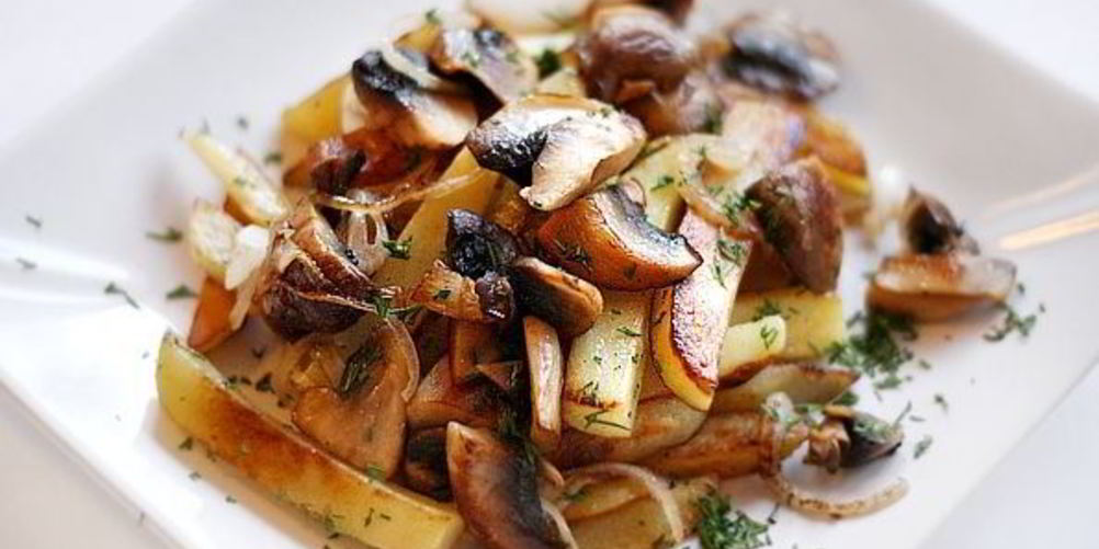 Рецепт шампиньонов с картошкой