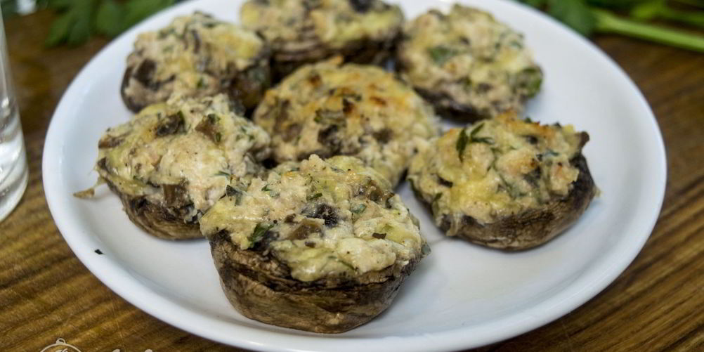 Рецепт шампиньонов с креветками