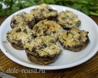 Шампиньоны с креветками