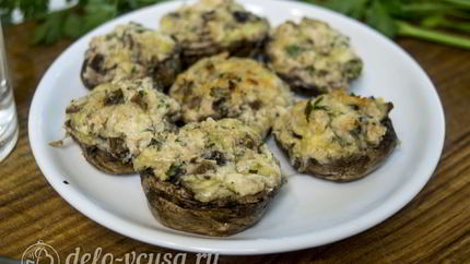 Шампиньоны с креветками