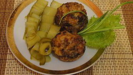 Шампиньоны, запеченные с сыром