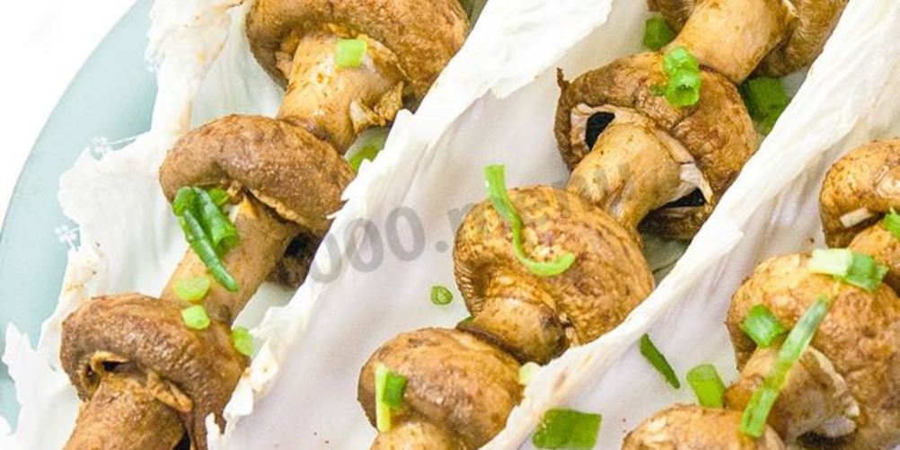 Рецепт запеченных грибов за 15 мин