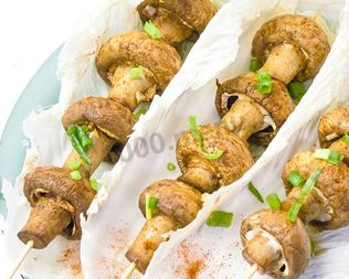 Запеченные грибы за 15 мин