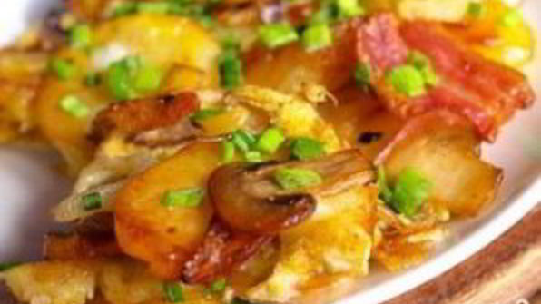 жареные маслята с картошкой