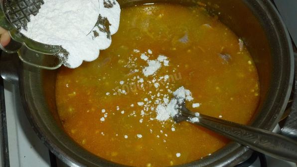 гуляш из куриных желудков