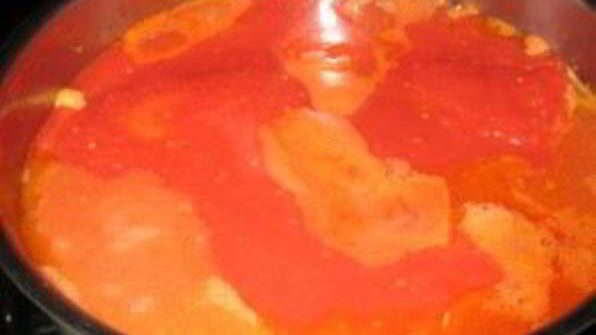 гуляш из курицы с грибами