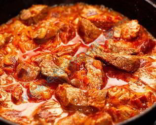 Гуляш из мяса лося