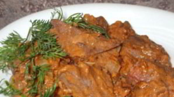 гуляш из свиной печени