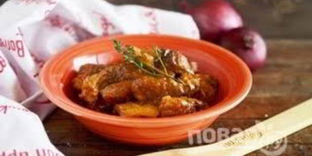 Рецепт гуляша с кнедликами