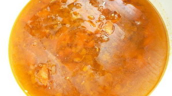 суп-гуляш с сырными клецками