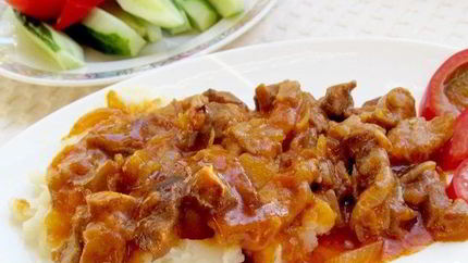 Вкусный гуляш из свинины