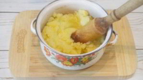 картофельное пюре с беконом и сыром