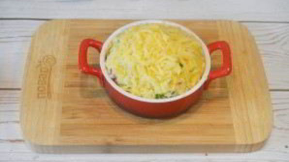 картофельное пюре с беконом и сыром