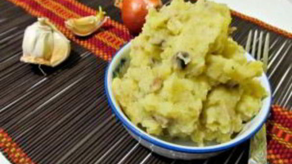картофельное пюре с шампиньонами