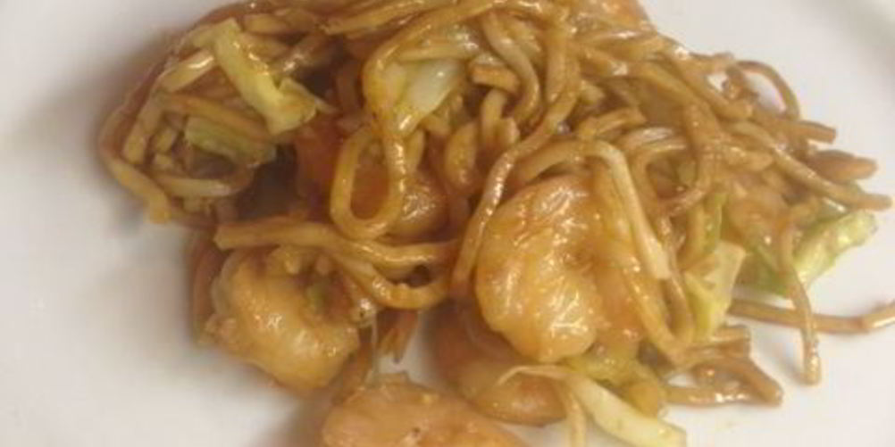 Рецепт китайской лапши с креветками