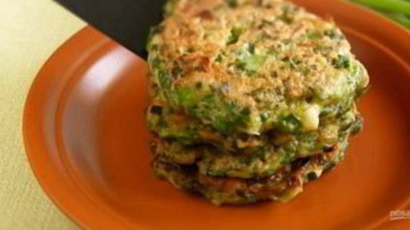 быстрые котлетки из зеленого лука