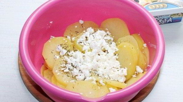 картофельные стожки с сыром и окороком