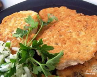 Котлеты рыбные без хлеба