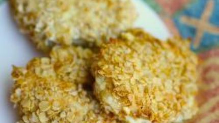 Куриные котлетки в панировке из овсянки