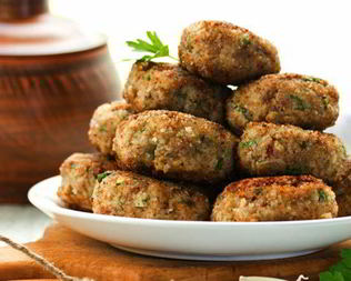 Куриные котлеты с гречкой