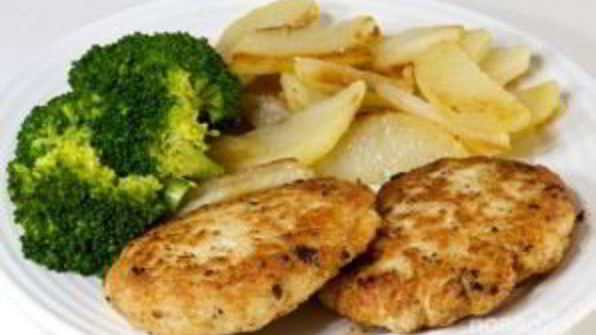 куриные котлеты с картофелем