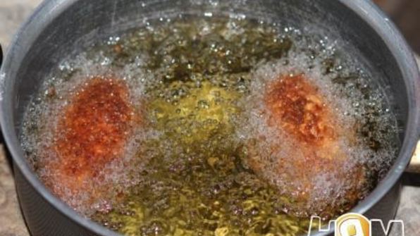 неправильная котлета по-киевски из фарша