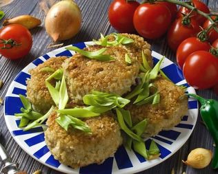 Рыбные котлеты из фарша трески