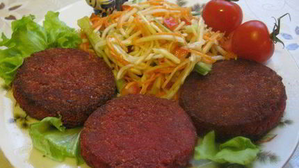 Свекольные котлеты