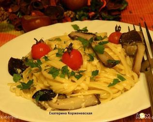 Лапша с подберезовиками