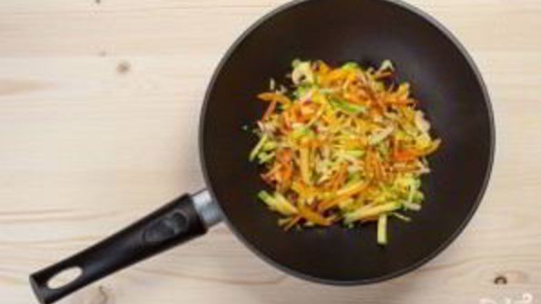 лапша вок с креветками