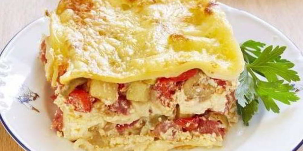 Рецепт диетической овощной лазанья